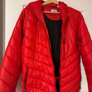 Clique Women's Red Puffer Jacket